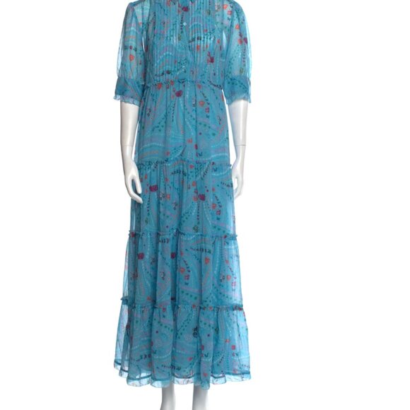 Zadig & Voltaire Floral Print Long Dress - Picture 2 of 7